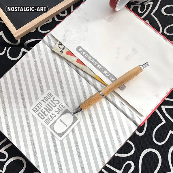 Produktbild Nostalgic-Art Merchandising Notebook A5 Retro dotted Genius at Work (Englisch, Nostalgic-Art)