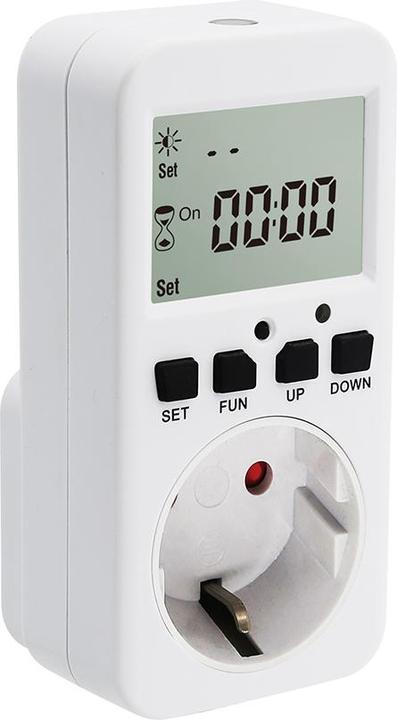 Immagine prodotto Offgridtec Timer con interruttore crepuscolare per presa Schuko da 230V 50Hz max. 16A