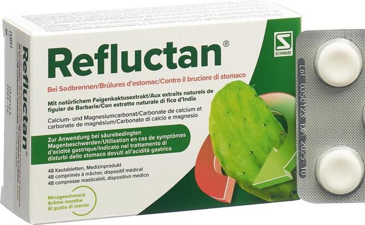 Produktbild Refluctan Kautablette Minze (48 Stück, 284.31 ml, 94 g)