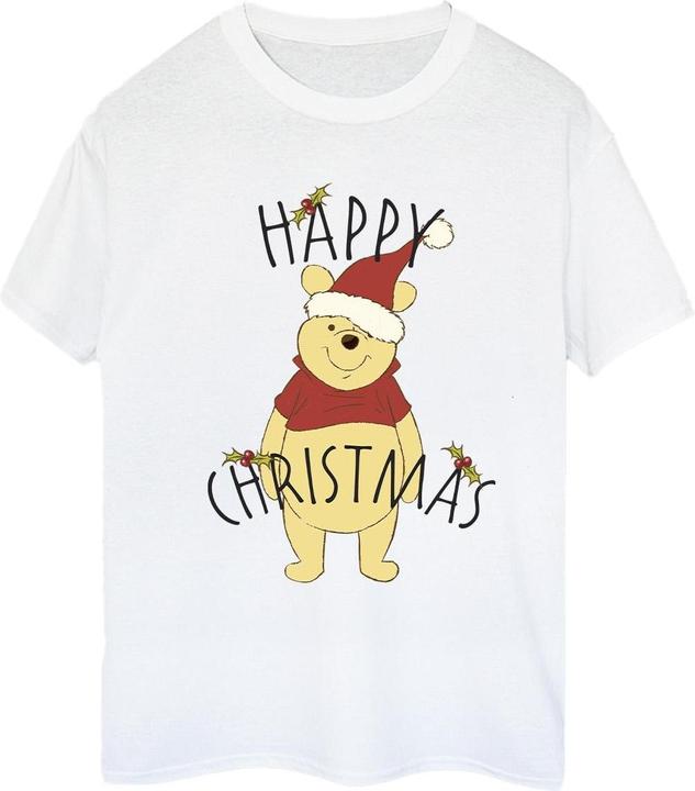 Disney Winnie The Pooh Happy Christmas Holly TShirt (XXL)