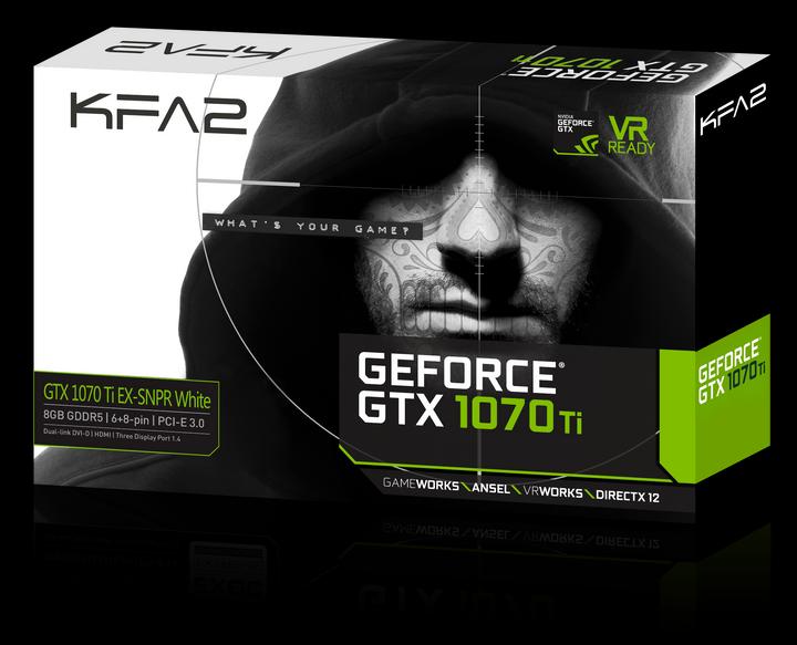 Immagine prodotto KFA2 GeForce GTX 1070 Ti Ex-Snpr Bianco (8 GB)