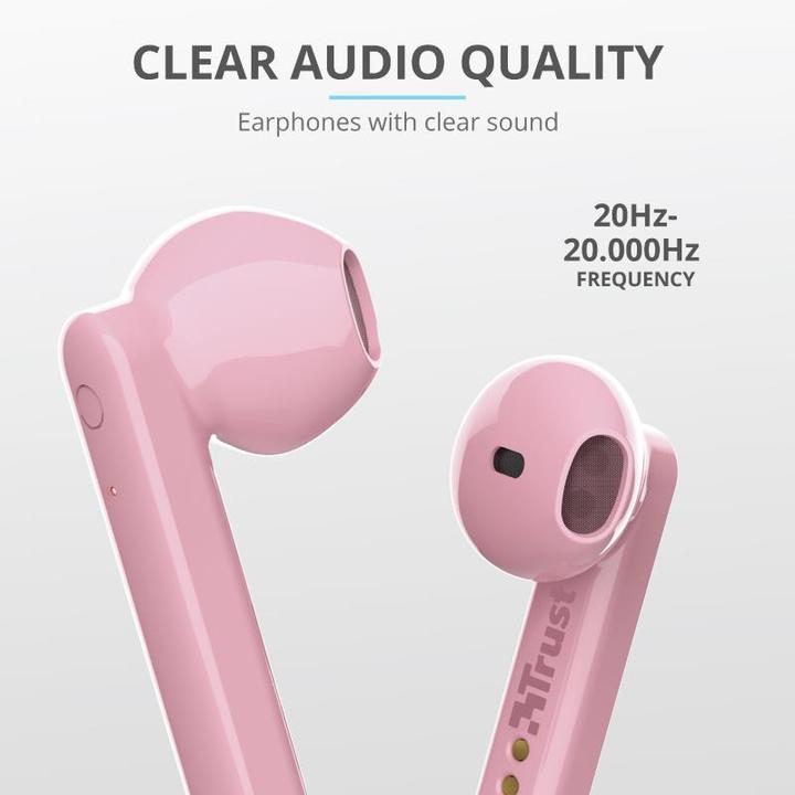 Immagine prodotto Trust Auricolari Primo Touch Bt Rosa (12 h, Senza fili)
