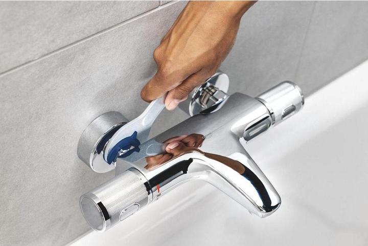Produktbild Grohe Precision Start QuickFix Thermostatarmatur für Wanne, 153mm Stichmass (CH), mattschwarz