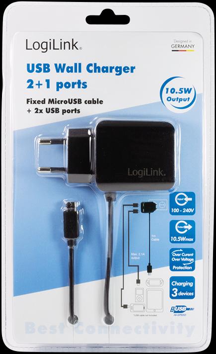 Produktbild LogiLink USB Steckdosenadapter (10.50 W)