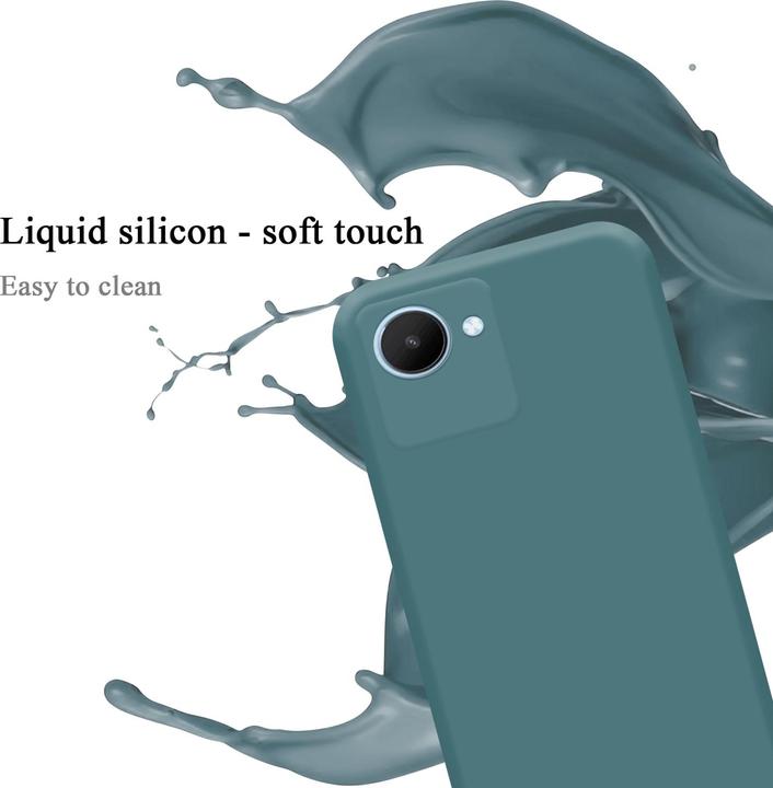 Actual product image Cadorabo TPU Liquid Silicone Case Cover for Realme C30 / Narzo 50i PRIME (Realme Narzo 50i Prime, Nokia C30)