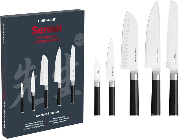 Actual product image Fiskars 5-teiliges Messerset Sensei (19.10 cm)