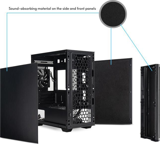 Immagine prodotto Chieftec AZ-01B-OP (uATX, Mini-ITX, mATX)