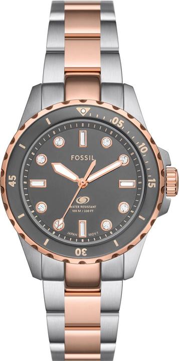 Fossil Damenuhr BLUE DIVE (Analoguhr, 36 mm)