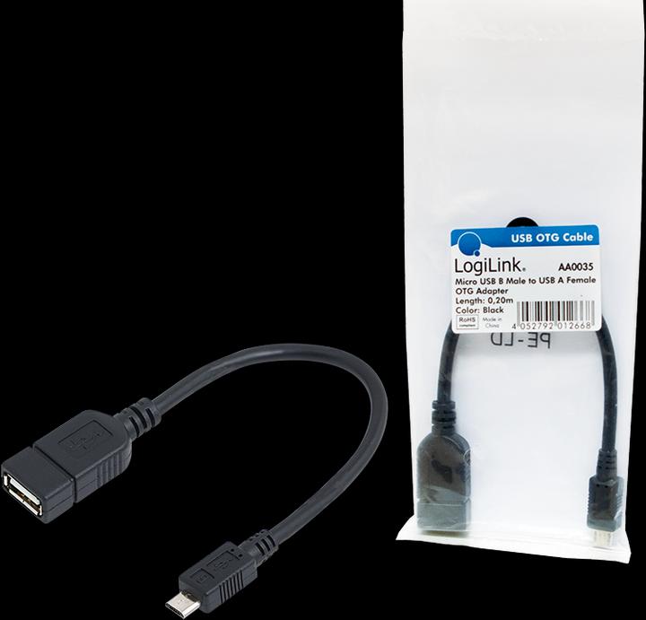 Actual product image LogiLink Usb-Otg (0.20 m, USB 2.0)