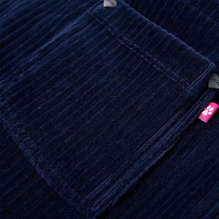 Immagine prodotto VidaXL Salopette da bambino in velluto a coste blu navy 128,Materiale: 58 (128)