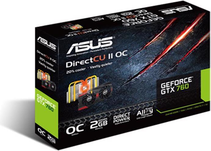 Actual product image ASUS Geforce GTX 760 DirectCU II OC (2 GB)