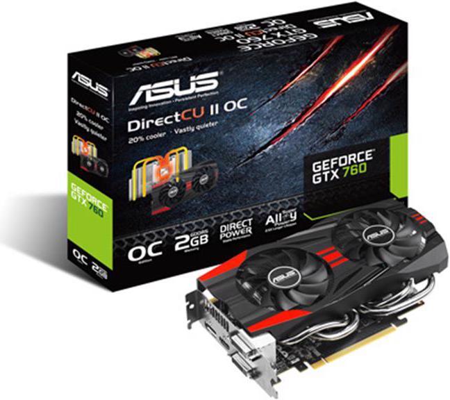 Actual product image ASUS Geforce GTX 760 DirectCU II OC (2 GB)