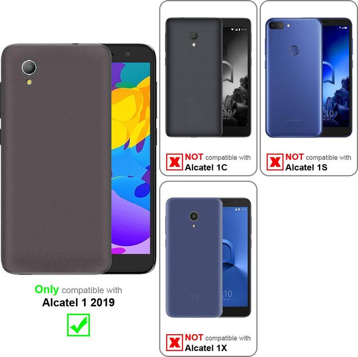 Actual product image Cadorabo Case for Alcatel 1 2019 with belt clip (Realm C1 (2019))