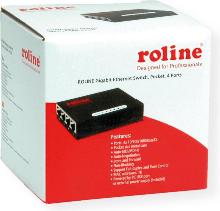 Image du produit Roline Gigabit Eth. Passez à (4 Ports)