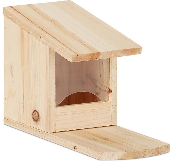 Actual product image Relaxdays Squirrel feeding house