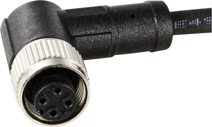 Actual product image Tru Components TC-12833156 Sensor-/Aktor-Anschlussleitung M12 Kupplung, gewinkel