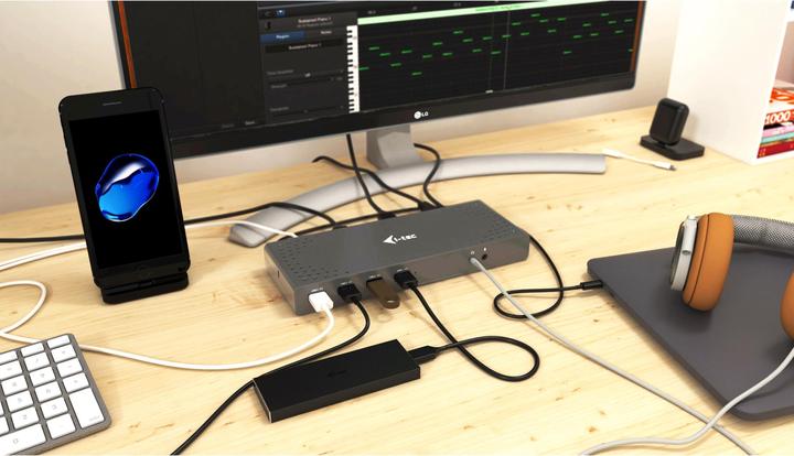 Actual product image i-tec USB 3.0 / USB-C Dual 4K Dock (USB-C, 2 Ports)