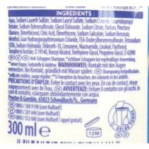 Actual product image Head & Shoulders Men (600 ml, Liquid shampoo)