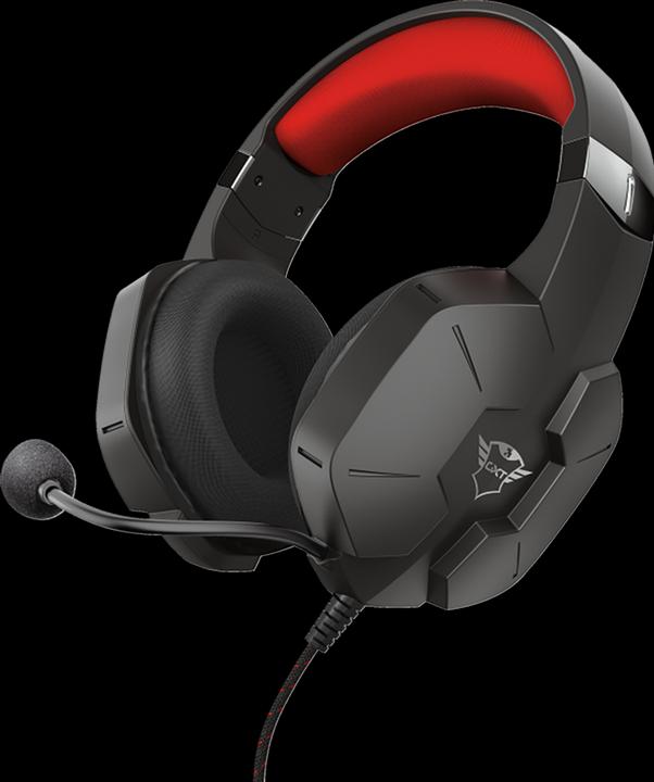 Produktbild Trust Headset GXT 323 Carus Rot/Schwarz (Kabelgebunden)