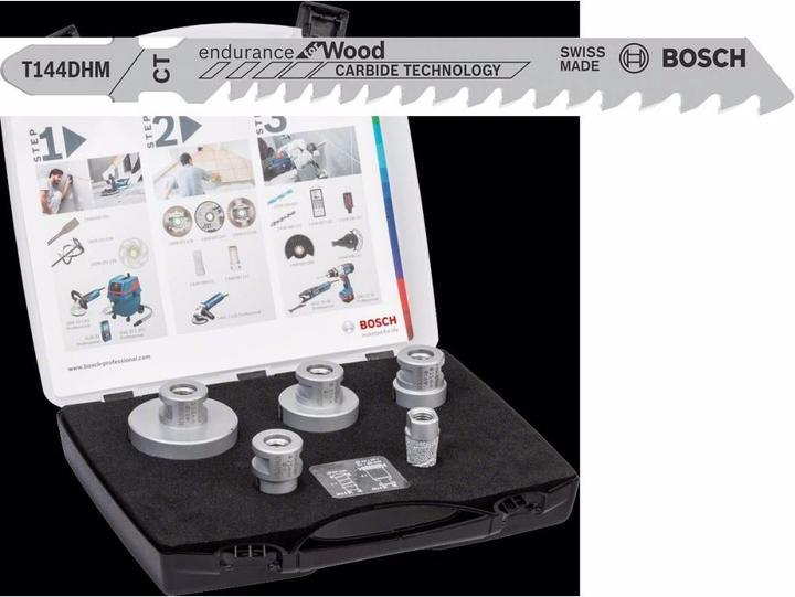 Actual product image Bosch Professional Zubehör PRO Ceramic dry X-Lock core bit set, 6 x 30, 8 x 30, 10 x 30, 12 x 30 mm, 4 pcs. (6, 8, 10, 12 mm)