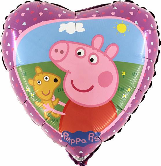 Produktbild Karaloon Folienballon Peppa Pig and Teddy 45 cm, ohne Füllung (1 x)