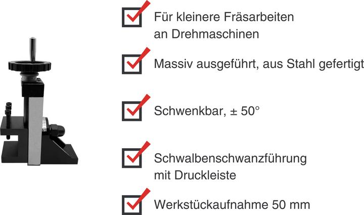 Produktbild Paulimot Höhensupport für Drehmaschine SIEG C2 und SC2