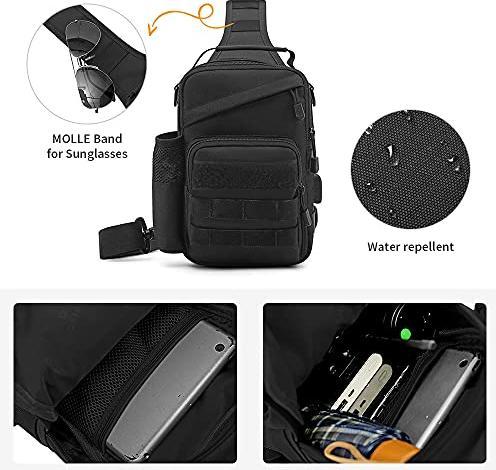 Produktbild Only-Bags.Store Tactical Chest Bag Militärische Umhängetasche Tactical Chest Sling Pack Crossbody Bag