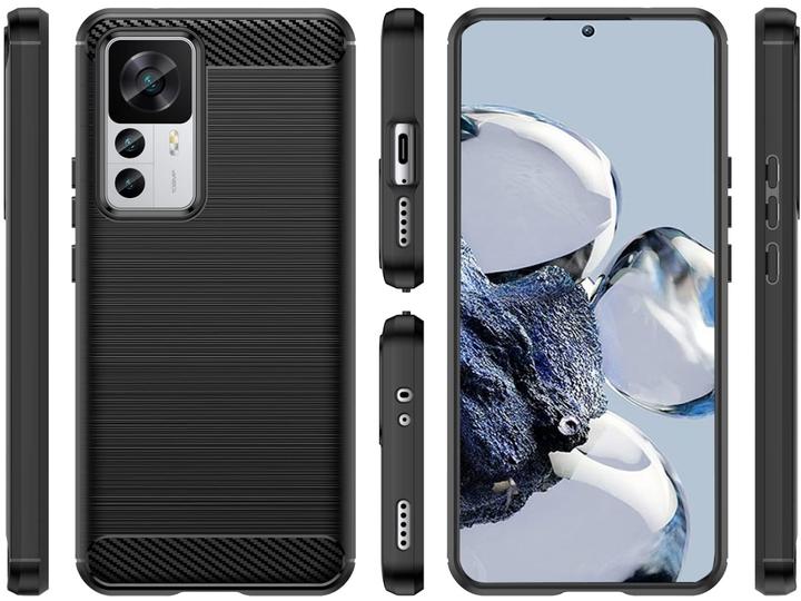 Produktbild Screenguard Xiaomi 12T Pro Hülle Carbon Brushed Soft TPU (Xiaomi 12T Pro)