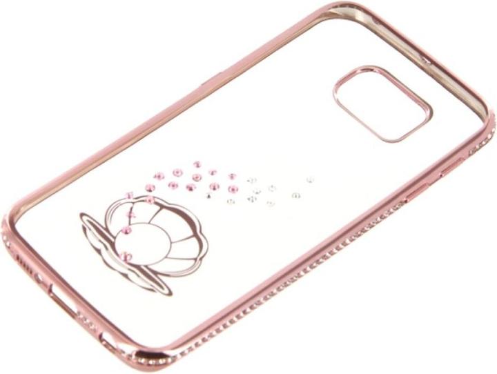 Produktbild OEM TPU Case Bling Samsung S6 Edge - Seashell rosegold (Samsung Galaxy S6 Edge)