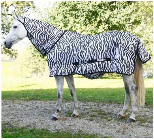Produktbild Kerbl Fliegendecke Zebra inkl Halsteil (165 cm)