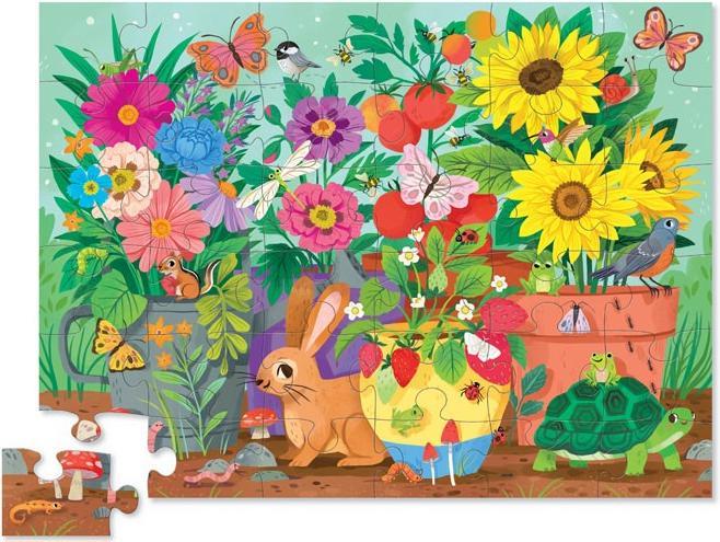 Actual product image Crocodile Creek Vloerpuzzel Garden Friends 36 stukjes (36 pieces)