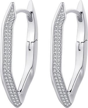 Rosato Charming silver earrings with clear zircons Eva RZEV36