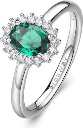 Brosway Elegant silver ring Fancy Life Green FLG71 - Circuit: 52 mm (52, 925 Silber)