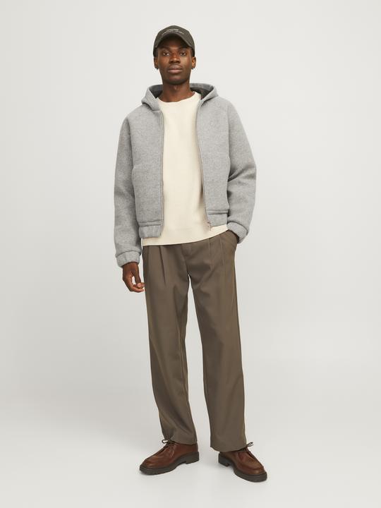 Actual product image Jack & Jones Jcoterrain Bonded Wool Hoodie Ln (L)