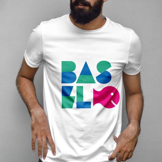 Immagine prodotto CreaDiva Basler Lyybli - T-Shirt Basel Fisch weiss, Grösse XL (XL)