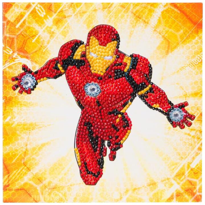 Actual product image Craft Buddy Ironman, card 18x18cm Crystal Art