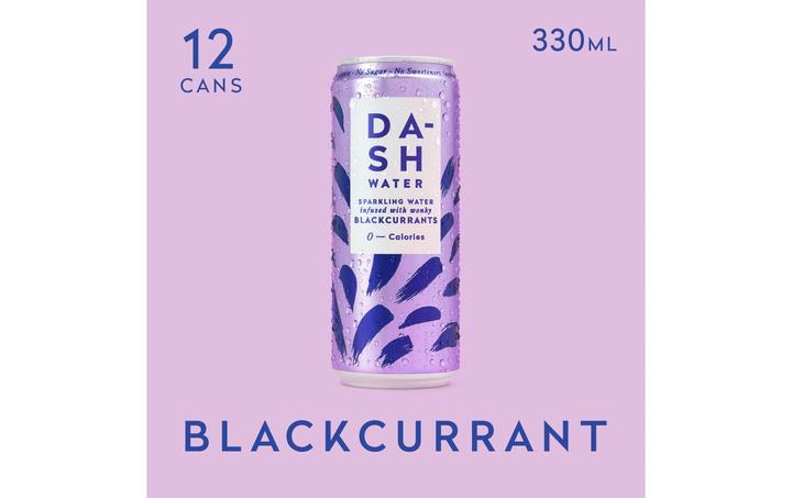 Actual product image Dash Water Blackcurrants (12 x 33 cl)
