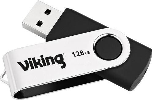 Produktbild Viking USB-Stick Ativa OFD1083096 128 GB Schwarz, Silber (128 GB, USB-A)