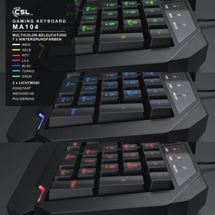Actual product image CSL Keyboard & Mouse Gaming Bundle (CH, Cable)