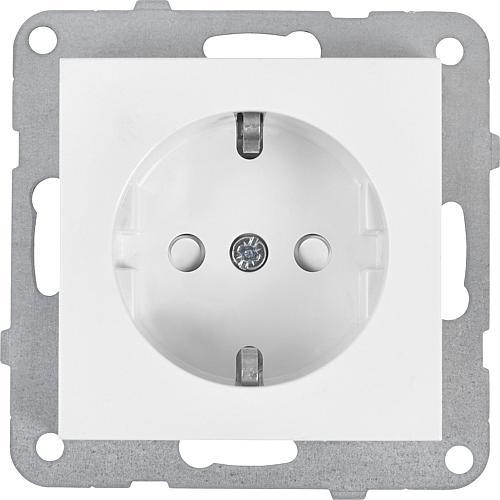 Actual product image Panasonic Karre 55 socket outlet with erh. Touch white 90900042-DE