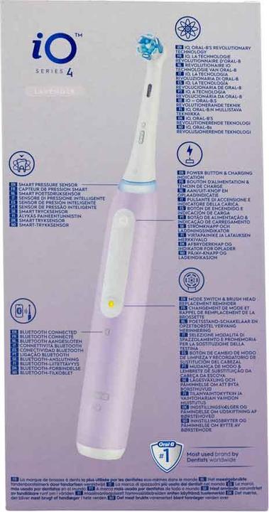 Actual product image Braun Eltand Bristle iO4 Lavender Without TC (Oscillating toothbrush)