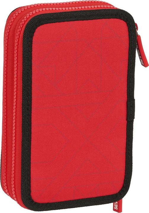 Immagine prodotto Sevilla Fútbol Club Astuccio doppio Nero Rosso 12,5 x 19,5 x 4 cm (28 pezzi)