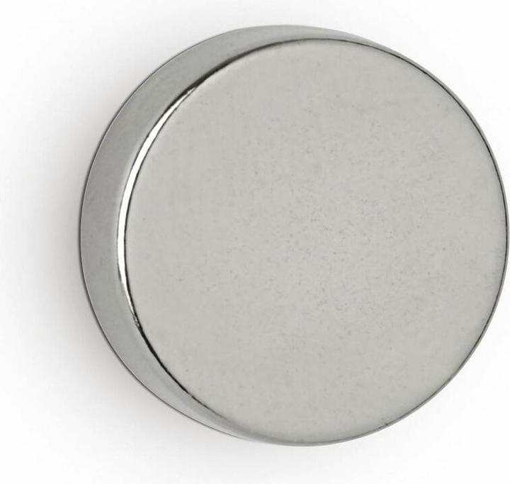 Image du produit Maul aimant disque en néodyme, 15 mm, force d'adhérence : 4,5 kg, argent (4 x)