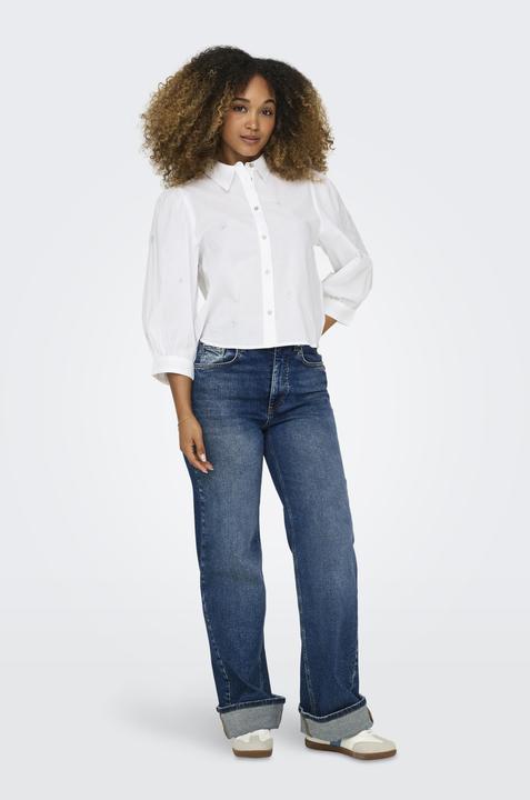 Immagine prodotto Only Colletto camicia Box fit Polsini con bottone Taglio manica voluminoso Camicia Camicia Camicia (XS)