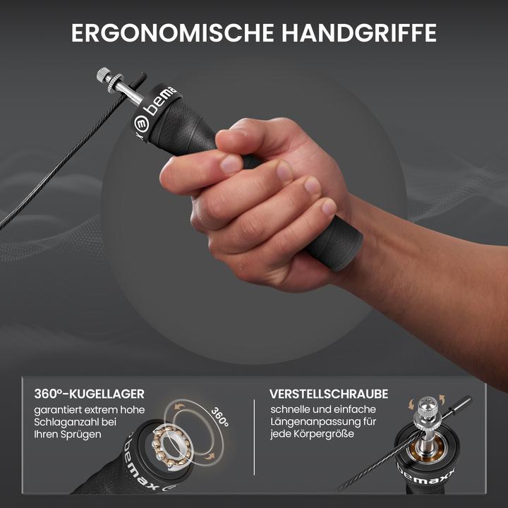 Produktbild BeMaxx Fitness-Geschwindigkeitsseil V1-Set