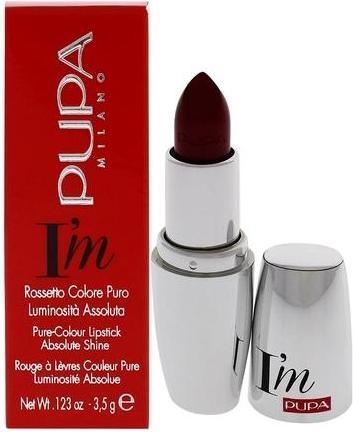 Actual product image Pupa Milano Milano I'm Pure Colour Lipstick Absolute Shine 3.5g 313 Hot Ruby (313 Hot Ruby)