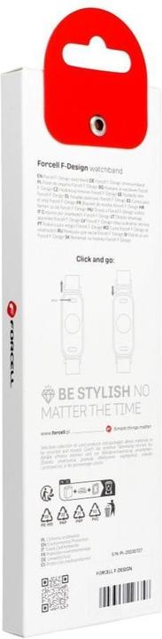 Actual product image Forcell Strap F-DESIGN FX5 strap for XIAOMI Mi Band 8 mix colors (Silicone)