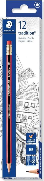 Produktbild Staedtler Bleistift mit Radierer Tradition 12erPack (HB, 12 x)