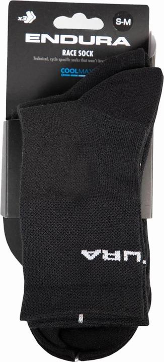 Actual product image Endura Coolmax® Race socks (three-pack) (S/M)