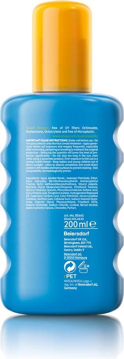 Actual product image NIVEA Sun Protection & Tan Sun Spray SPF30 200 ml (Sun spray, SPF 30, 200 ml, 227 g)